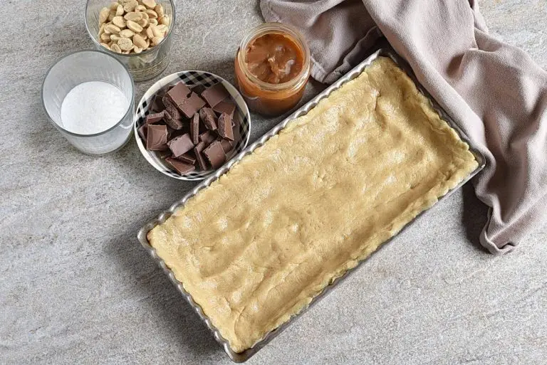 Step 5 - Snickers Blondie Tart