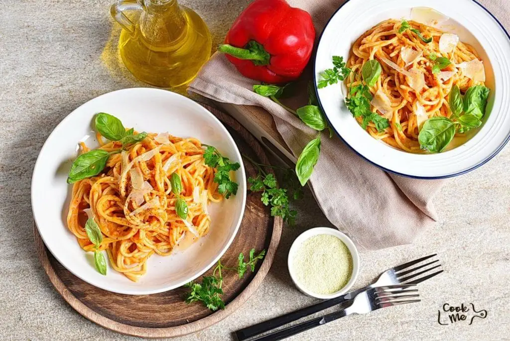 Vegan Roasted Red Pepper Pasta