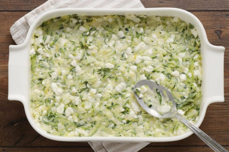 Step 5 - Zucchini Casserole with Spring Salad