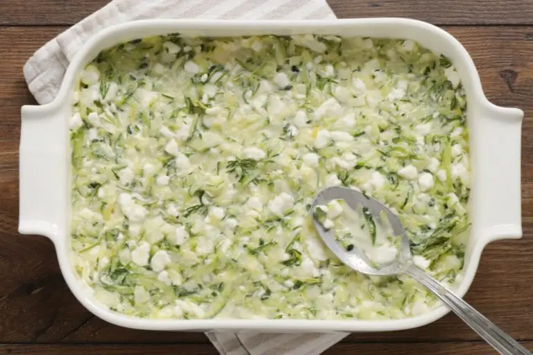 Step 5 - Zucchini Casserole with Spring Salad