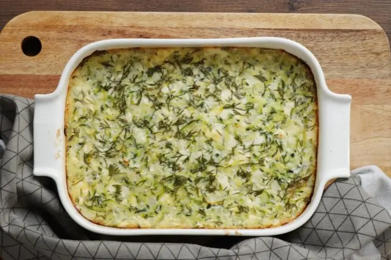 Step 6 - Zucchini Casserole with Spring Salad