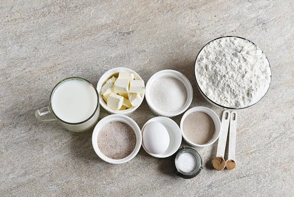 Ingredients for German Zwieback
