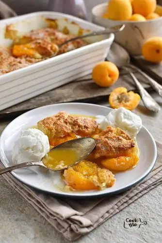 Fresh Apricot Cobbler