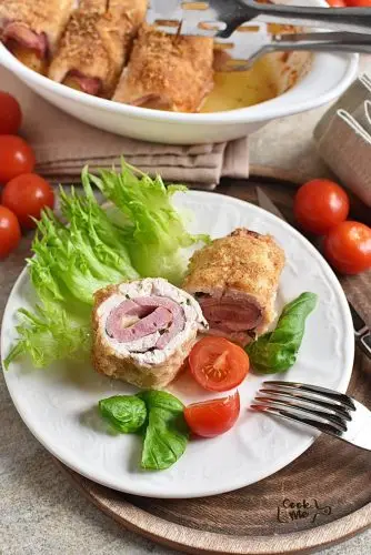 Baked Double Cheese Chicken Roll-Ups