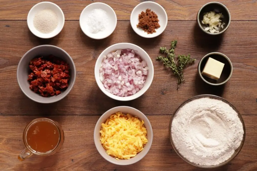 Ingredients for Beer Bread with Cheddar