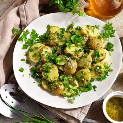 French-Style-Potato-Salad-Recipe-Simple French-Style Potato Salad-Classic French-Style Potato Salad Recipe