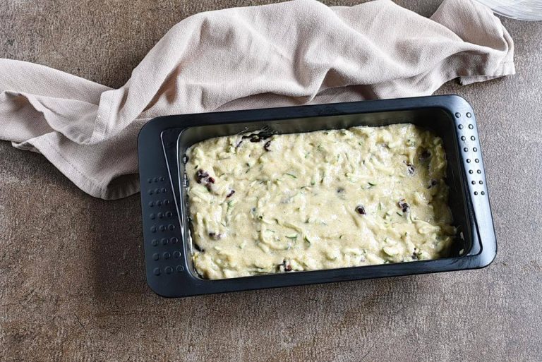 Step 6 - Glazed Zucchini Bread with Dried Cranberries