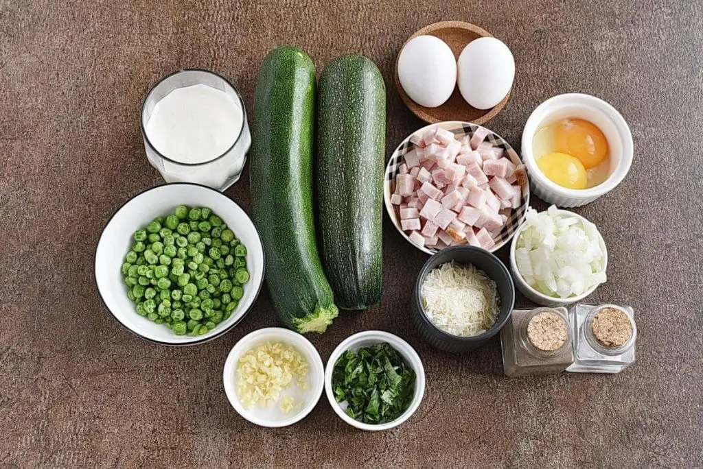Ingredients for Gluten-Free Zucchini Carbonara