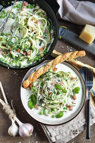Gluten-Free Zucchini Carbonara