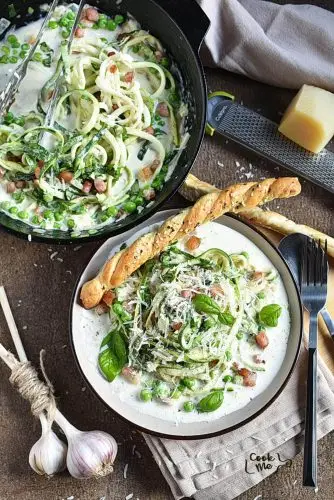 Gluten-Free Zucchini Carbonara