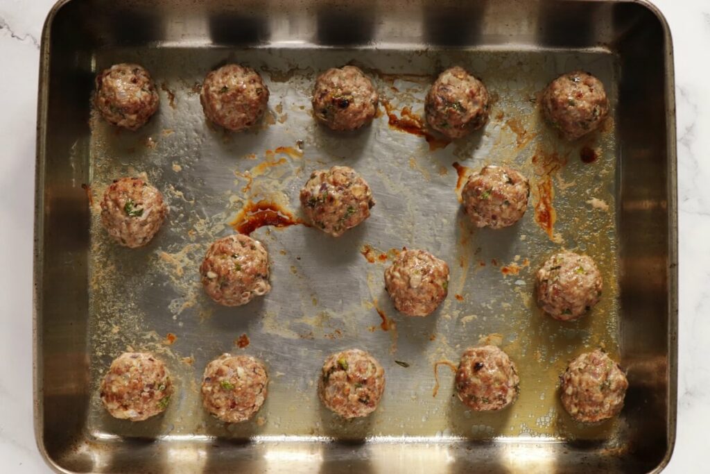 Greek Meatballs with Tzatziki Sauce recipe - step 4