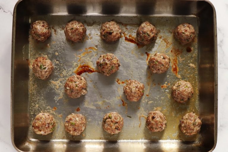 Step 4 - Greek Meatballs with Tzatziki Sauce