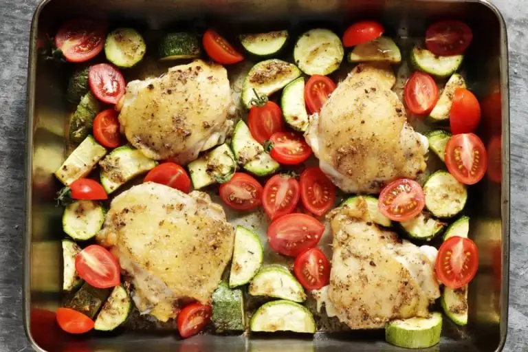 Step 6 - Sheet Pan Chicken with Zucchini and Tomatoes