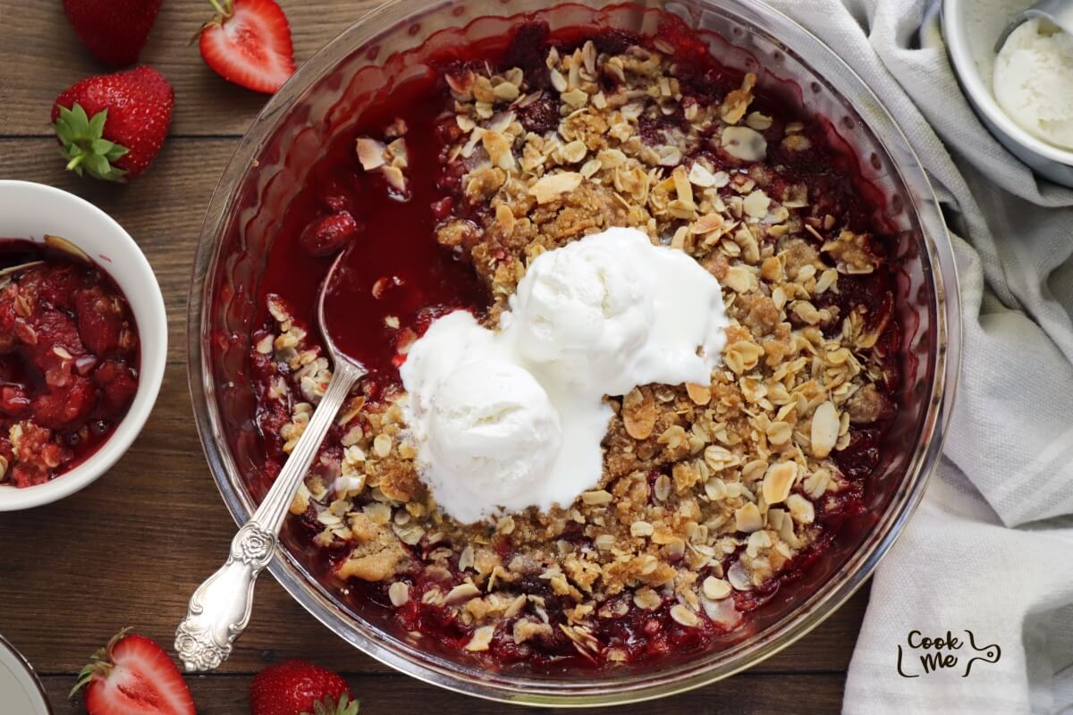 Strawberry Bourbon Crisp