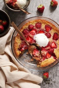 Strawberry Spoon Cake