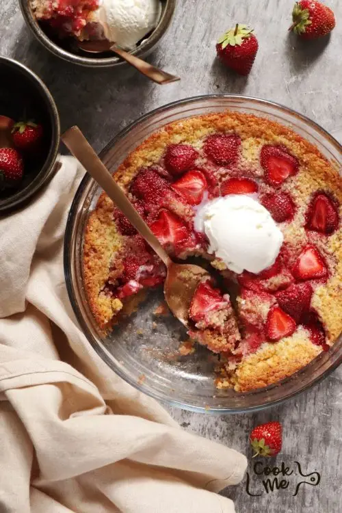 Strawberry Spoon Cake