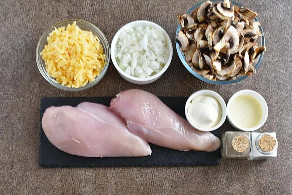 Ingredients for Low Carb Stuffed Chicken Breast