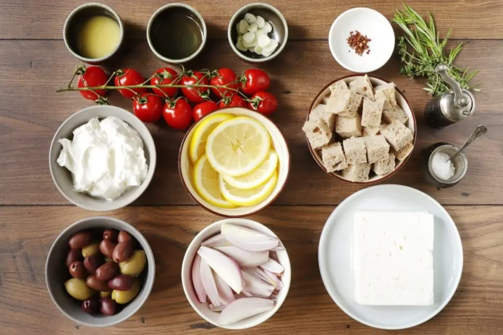 Ingredients for Whipped Feta Dip
