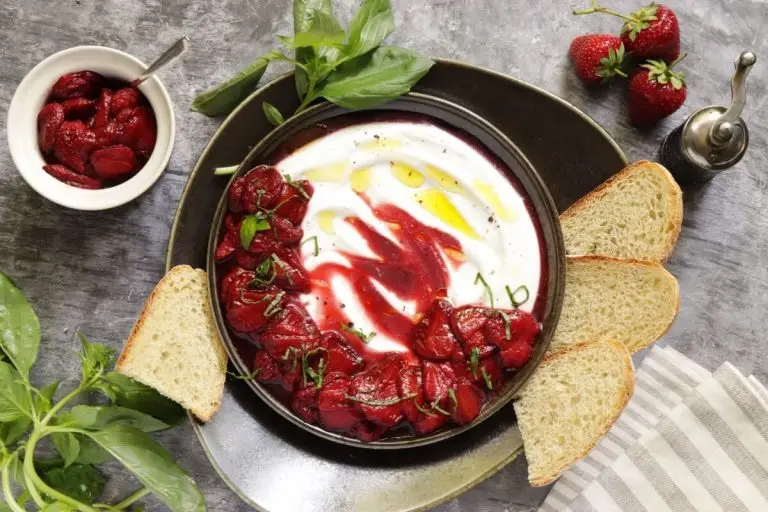 How to serve Whipped Feta Dip with Roasted Strawberries