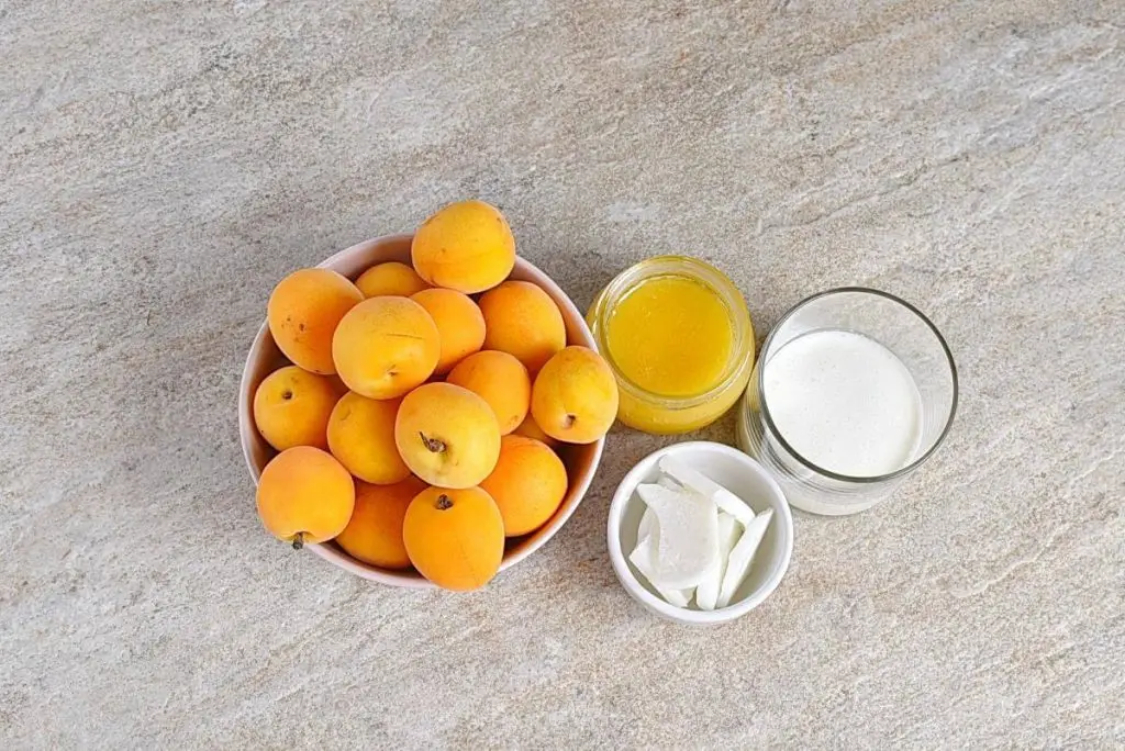 Ingredients for Apricot Coconut Popsicles