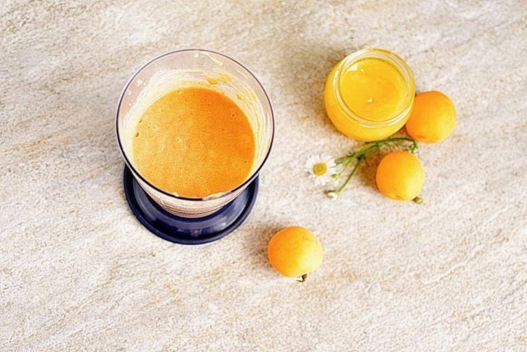 Step 1 - Apricot Coconut Popsicles
