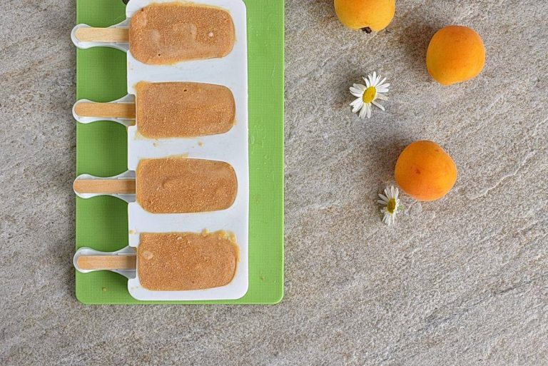 Step 3 - Apricot Coconut Popsicles