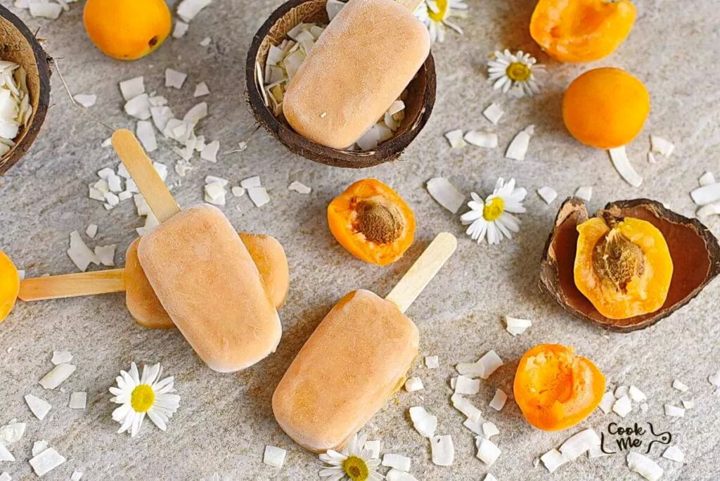 How to serve Apricot Coconut Popsicles