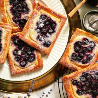 Blueberry Cream Cheese Danish Recipe-Easy Blueberry Cream Cheese Danish-Blueberry Cream Cheese Danishes