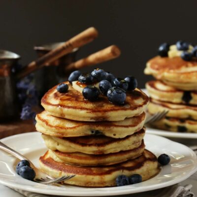 Fluffy Blueberry Pancakes Recipe-Easy Blueberry Pancakes-Quick Fluffy Blueberry Pancakes-Fluffy Pancake Recipe