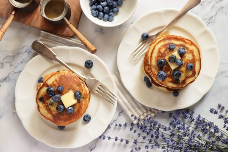 Step 6 - Fluffy Blueberry Pancakes