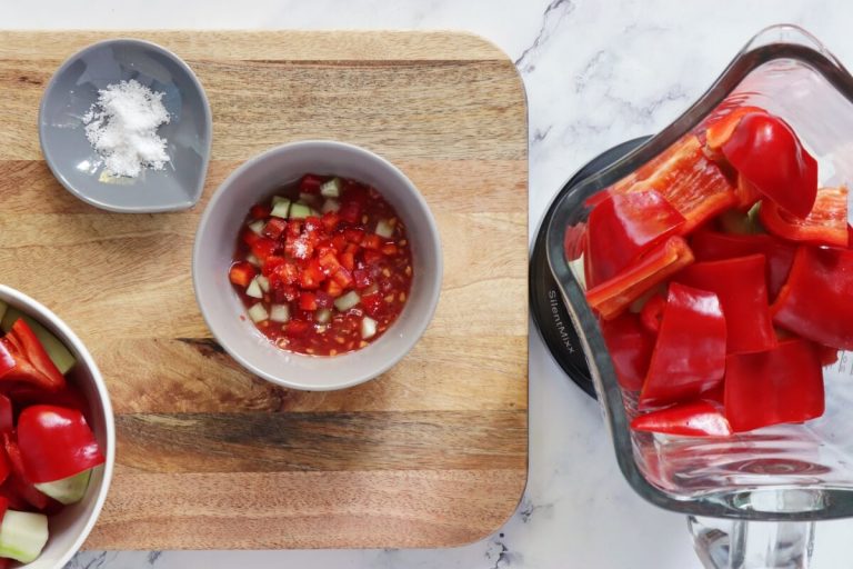 Step 4 - Gluten Free Gazpacho