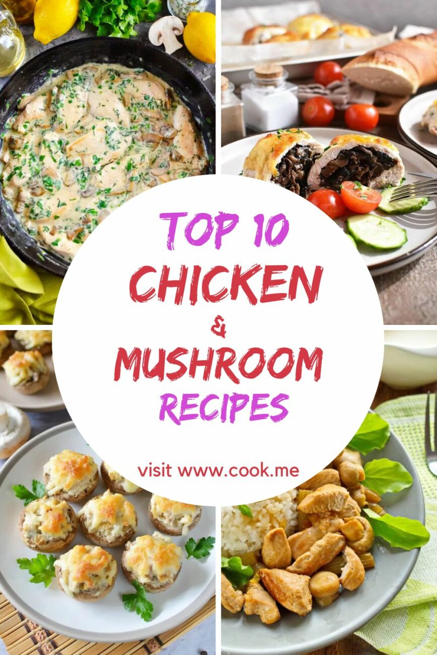 Top 10 Chicken and Mushroom Recipes-10 Chicken and Mushroom Recipes Guaranteed to Satisfy