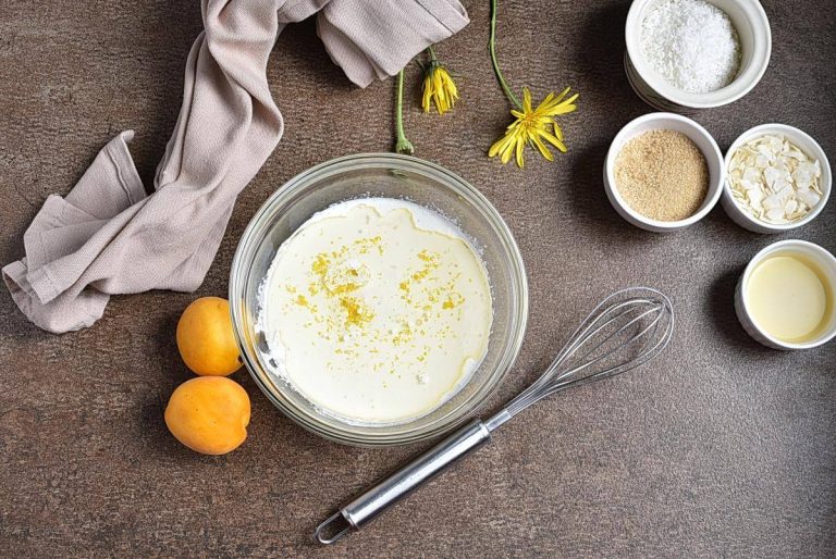 Step 4 - Vegan Apricot Cake with Coconut