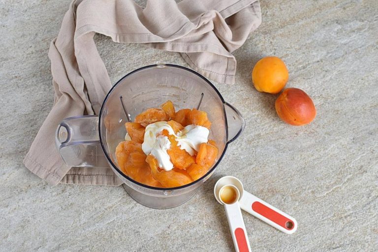 Step 1 - Apricot Frozen Yogurt