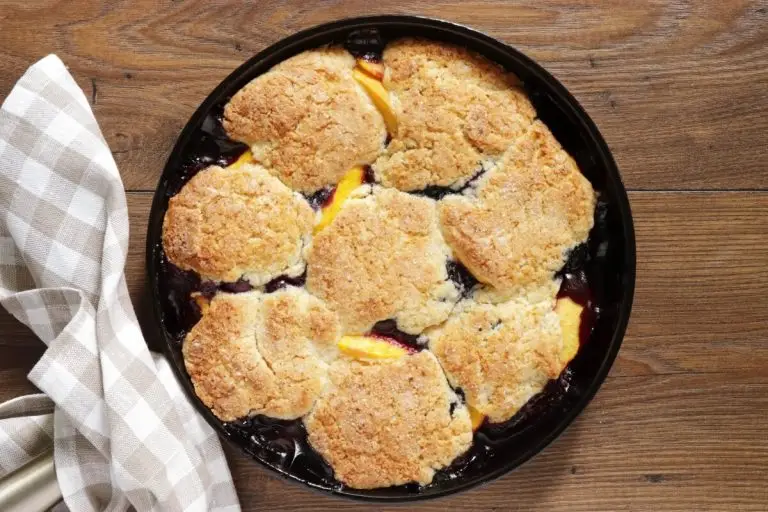 Step 8 - Peach Blueberry Cobbler