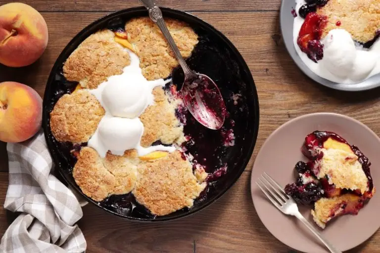 Step 9 - Peach Blueberry Cobbler