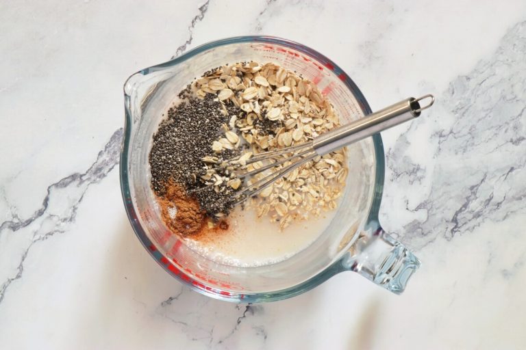 Step 2 - Peach Overnight Oats