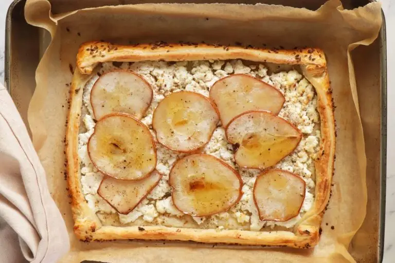 Step 9 - Pear & Prosciutto Ricotta Tart