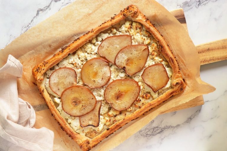 Step 11 - Pear & Prosciutto Ricotta Tart