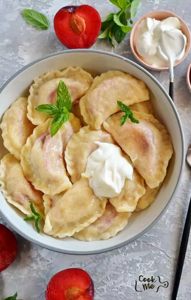 Plum Vareniki (Plum Pierogies)
