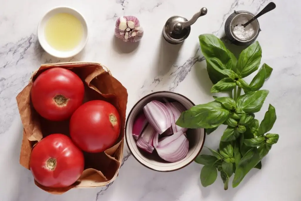 Ingredients for Roasted Tomato Soup