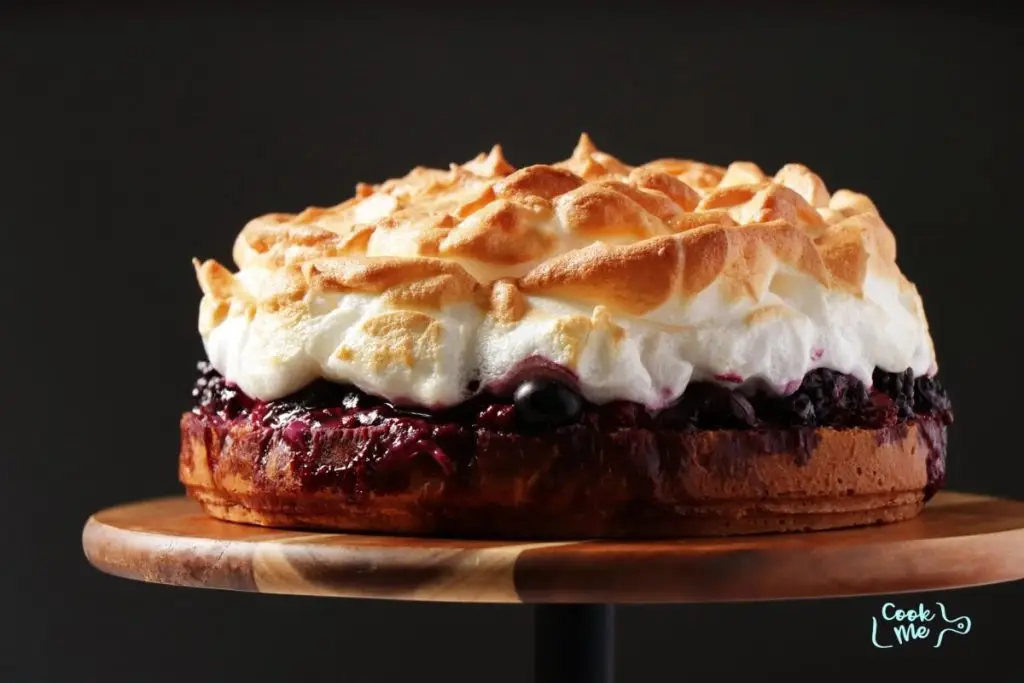 Triple Berry Meringue Cake