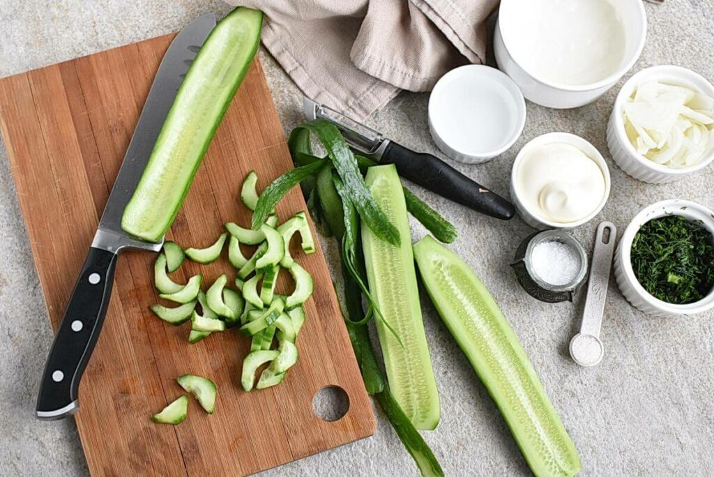 Creamy Cucumber Salad recipe - step 1