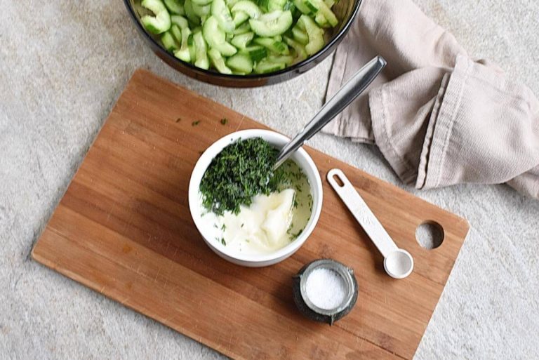 Step 2 - Creamy Cucumber Salad