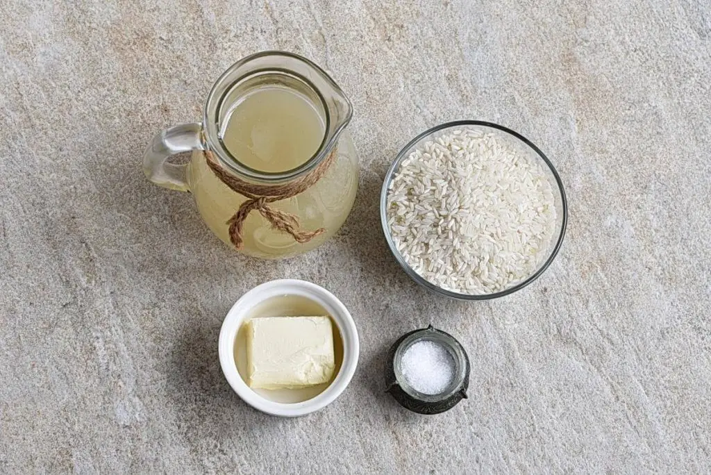 Ingredients for Mediterranean Butter Rice