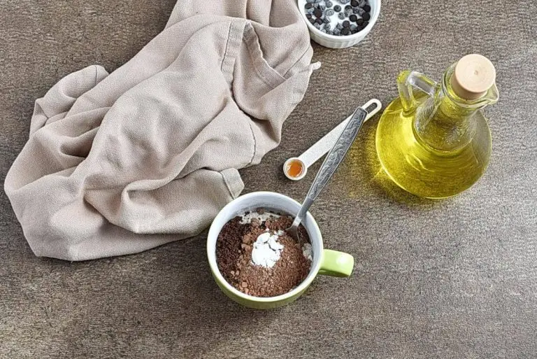 Step 1 - Moist Double Chocolate Cake in a Cup