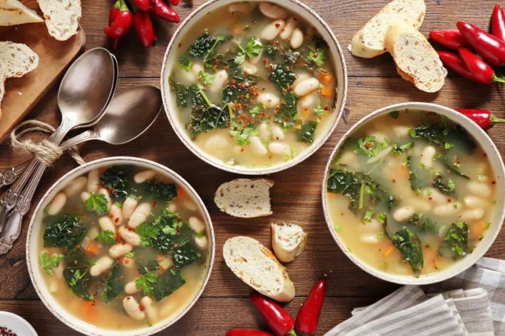 How to serve Tuscan White Bean Soup