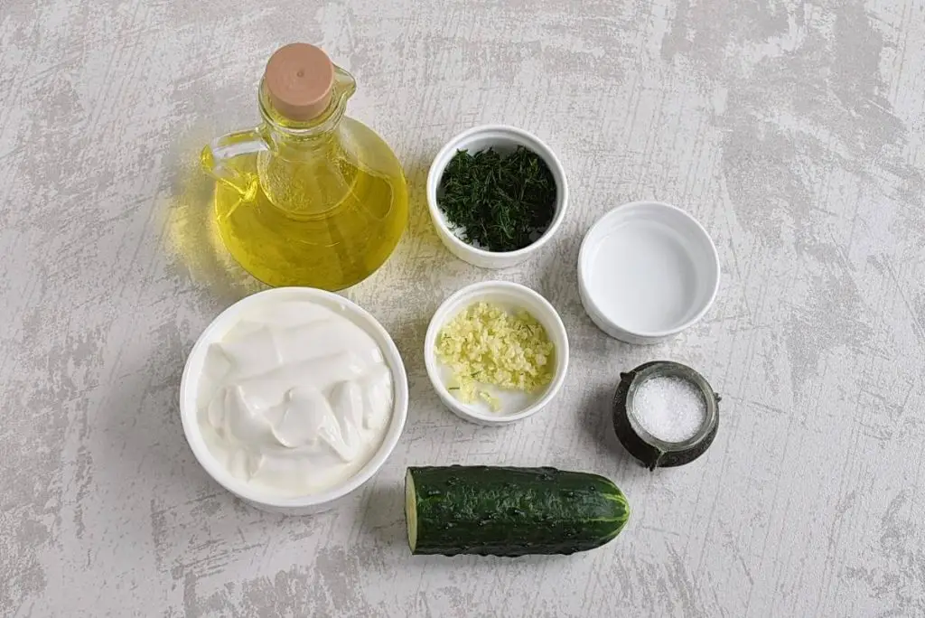 Ingredients for Authentic Greek Tzatziki