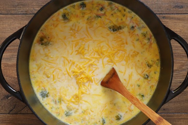 Step 5 - Broccoli Cheddar Soup