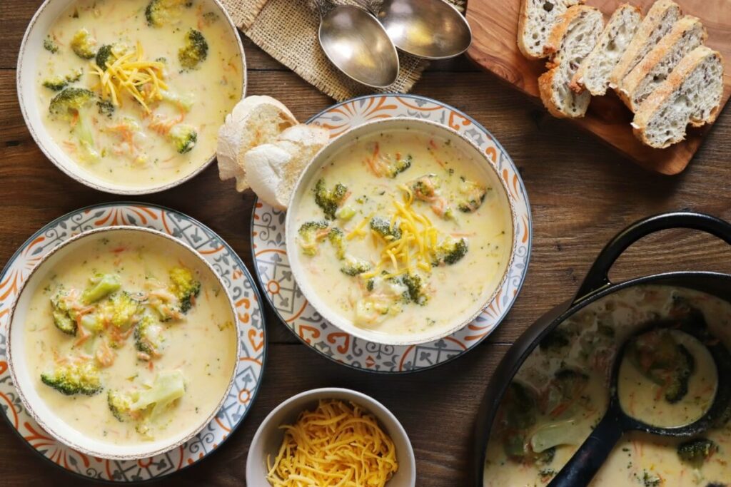 How to serve Broccoli Cheddar Soup